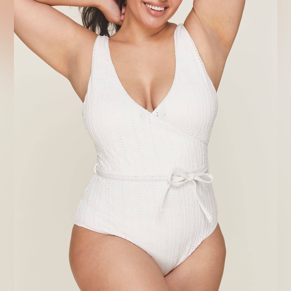 Andie Swim The Belmar One Piece - Eyelet - Coconut - Classic